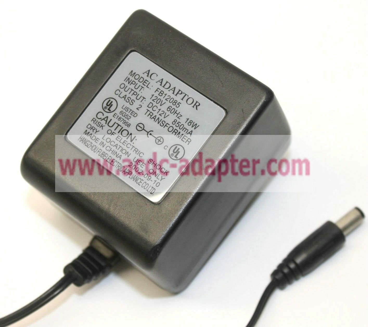 NEW 12V DC 850mA AC Power Supply Adapter FB12085 Class 2 Transformer 12 Volts NEW 12V DC 850mA AC Power Supply Adapter FB12085 Class 2 Transformer 12 Volts